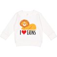 thumbnail image 2 of Inktastic I Love Lions Toddler Sweatshirt, 2 of 4