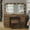 brown, variant on Vanity Desk & Power Outl, Makeup Vanity with Mirror and 12 LED Lights, Makeup Table with 11 Drawers, Vanity Table with Chair, Vanity Set 3 Lighting Modes Brightness Adjustable