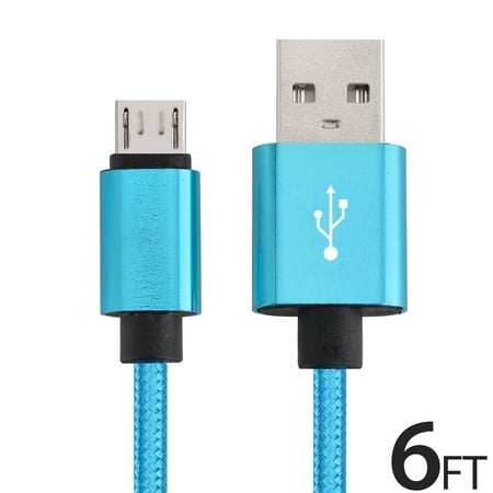 Micro USB Cable Charger for Android, FREEDOMTECH 6ft USB to Micro USB Cable Charger Cord High Speed USB2.0 Sync and Charging Cable for Samsung, HTC, Motorola, Nokia, Kindle, MP3, Tablet and