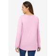 thumbnail image 2 of Woman Within Plus Size Perfect Long-Sleeve V-Neck Tee, 2 of 6