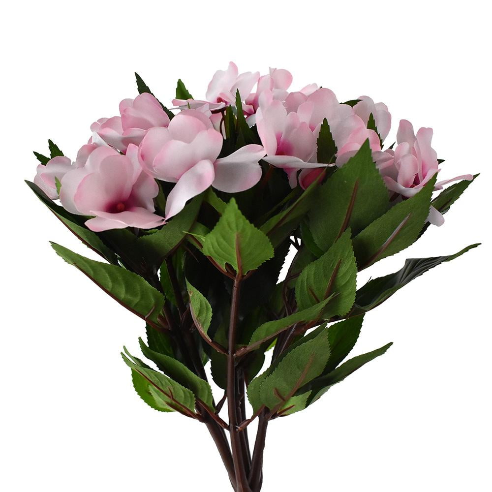 Artificial New Guinea Impatiens Spray, 131/2Inch