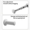 thumbnail image 7 of Hiroekza Space-Saving Telescopic Clothesline Pole - No Drilling Wall Mount Retractable Clothesline Pole for RV, Balcony & Travel - Adhesive Extendable Drying Pole 4-9 Inch, 7 of 7