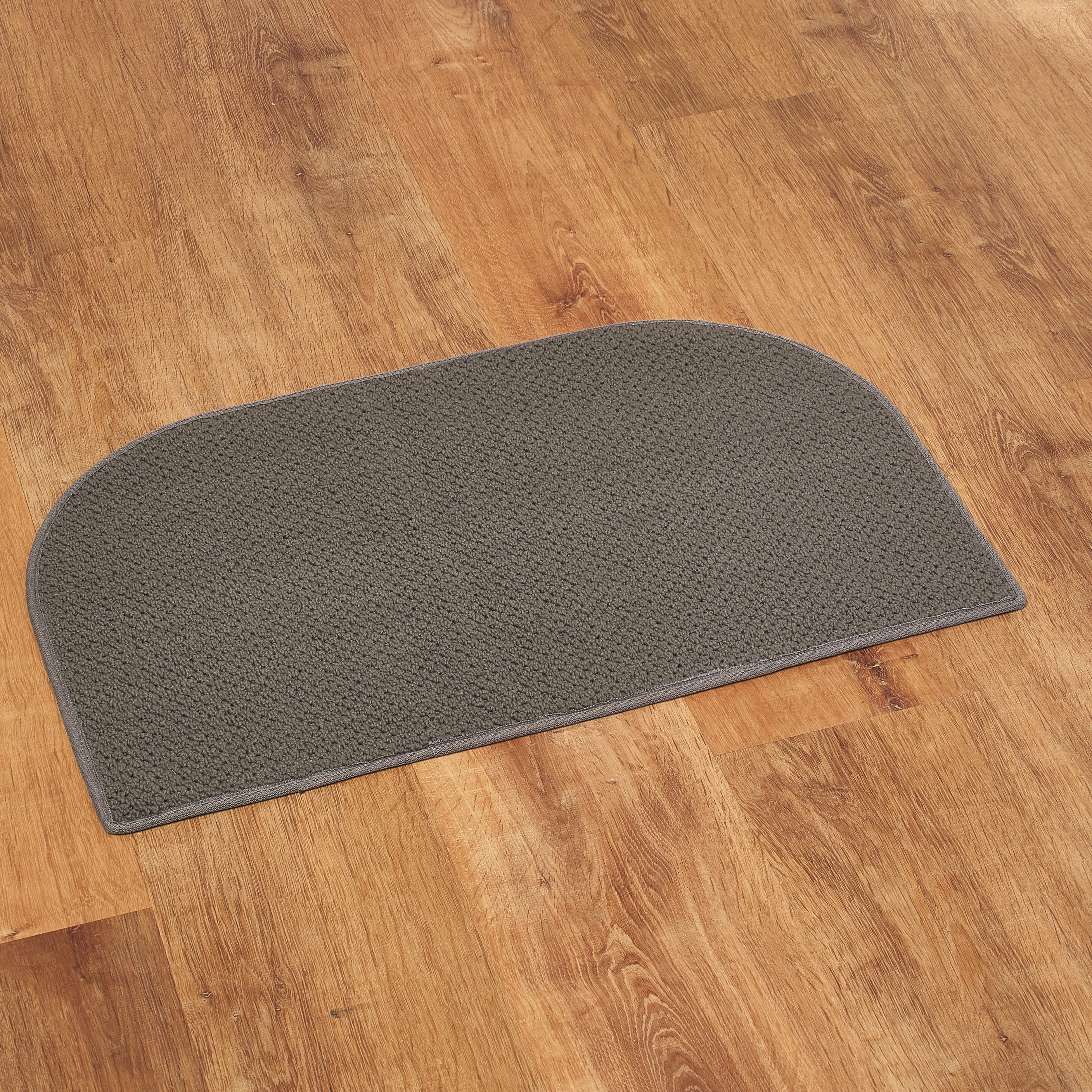 Berber Slice Rug with Non Skid Latex Back for Kitchens Gray