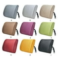 thumbnail image 4 of kanaroous Memory Cotton Lumbar Cushion Wide Application Breathable And Comfortable Lower Back Support Pillow light gray 33x32x10cm, 4 of 6