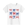 thumbnail image 4 of Frnrwgo Girls T-shirts Boys American Flag Shirt Patriotic Top Short Sleeve Tees 3-16 Years, White, 4 of 4