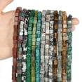 thumbnail image 4 of Nvzi 2 piezas de cuentas de ópalo natural, piedras de bloque naturales, accesorios de joyería de cuentas hechos a mano, 4 mm, 4 of 5