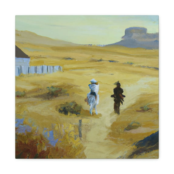 Frontier Town Reflection - Canvas