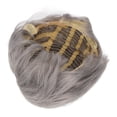 thumbnail image 4 of Peluca Corta NikouMX Negra Gris para Hombres Pelo Sintético, 4 of 8