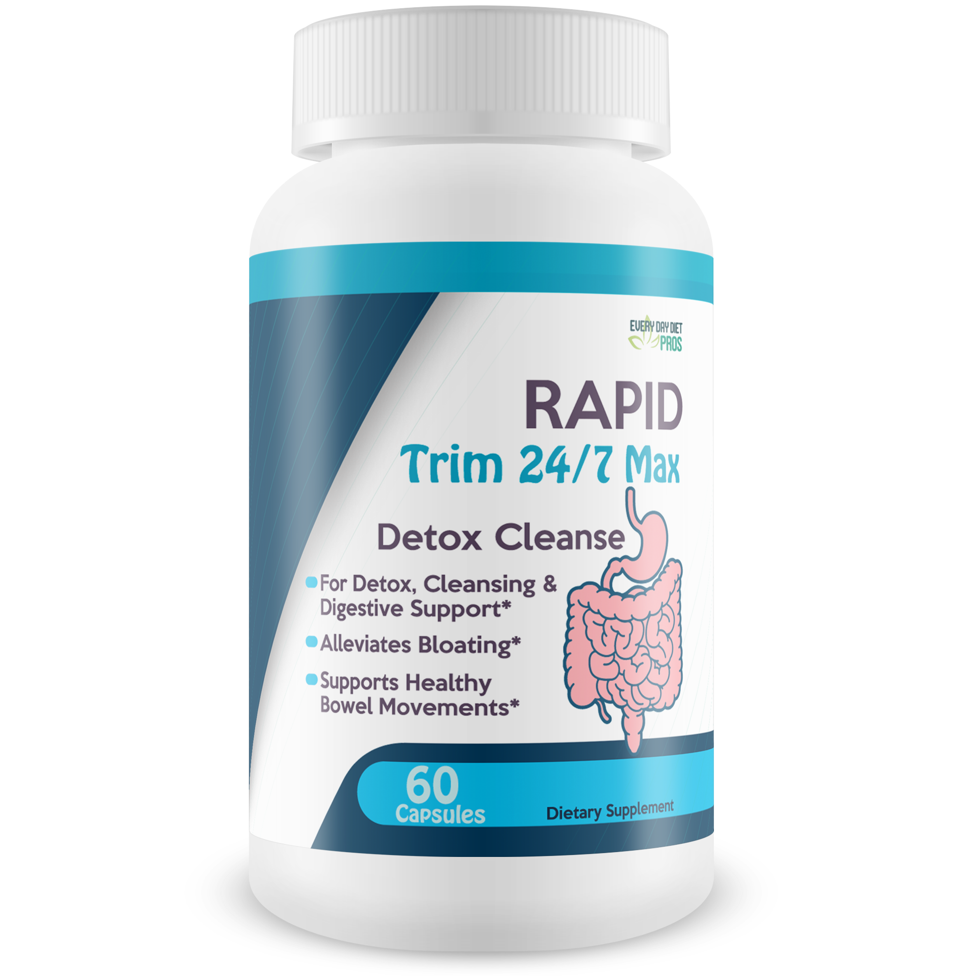 Rapid Trim 24/7 Max Detox Cleanse Powerful Stomach, Intestine, and