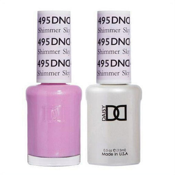 DND 495 Shimmer Sky Gel & Matching Polish Set - DND Gel & Lacquer