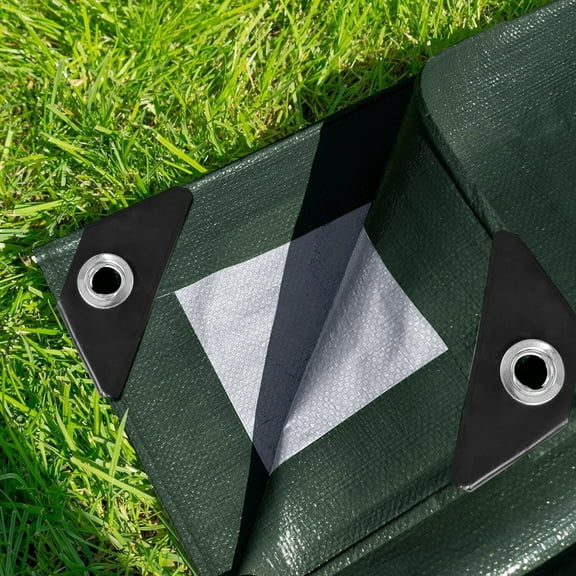 Heavy Duty Waterproof Tarp Tarpaulin 6.6' x 10' Canopy Tent Poly Tarp Cover 5 Sizes Thick UV Resistant Rip and Tear Proof