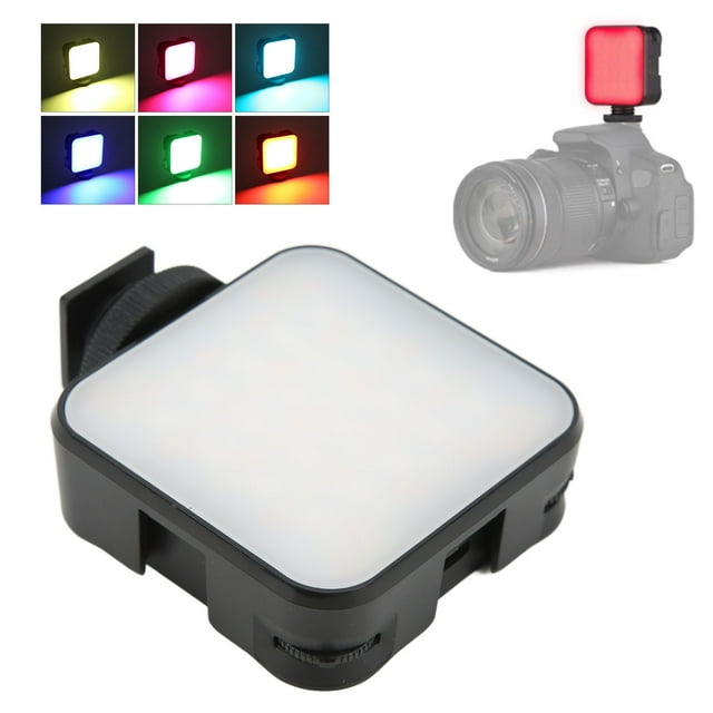 Luz de video LED, bolsillos universales RGB Video Light 2500-9000K para transmisión en vivo