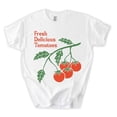 thumbnail image 2 of Fresh Delicious Tomatoes T-Shirt, Vintage Tomato Vine Botanical Graphic Tee, 2 of 3