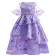 thumbnail image 1 of Disney Princess Dress 2023 Girl Mirabel Isabela Elsa Anna Costume Kid Birthday Party Clothes Halloween Cosplay Encanto Frozen1/25T (120) Gao Jinjia LED, 1 of 2