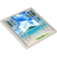 thumbnail image 3 of Decorative Vintage Cassette Tape Light Switch Cover 1-Gang for Kitchen Living Room Bedroom Bathroom, Heat & Resistant, Easy Installation, 4.5 x 2.76 Inch Beach Ocean Window View-2, 3 of 7