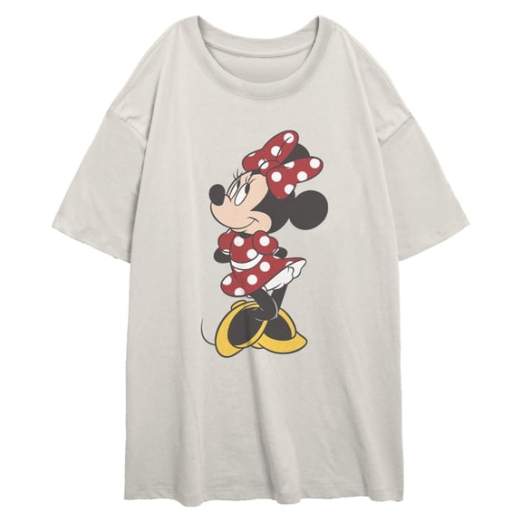 Juniors Mickey & Friends Polka Dot Minnie Pose T Shirt
