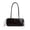 Coffee, variant on Women Underarm Bag Korean Style Pu Shoulder Purse Sweet Bowknot Single Oulder Bag Long Strap for Party And Daily(pinkish)