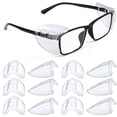 thumbnail image 1 of Protectores laterales para gafas de seguridad para gafas graduadas, protectores laterales transparentes para gafas sin cordones, se adapta a gafas pequeñas a grandes (grandes) ER, 1 of 5