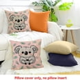 thumbnail image 4 of ZFLMY Koala Polka Dots Kawaii Pillow Cushion Case for Home Sofa 20x20in, 4 of 5