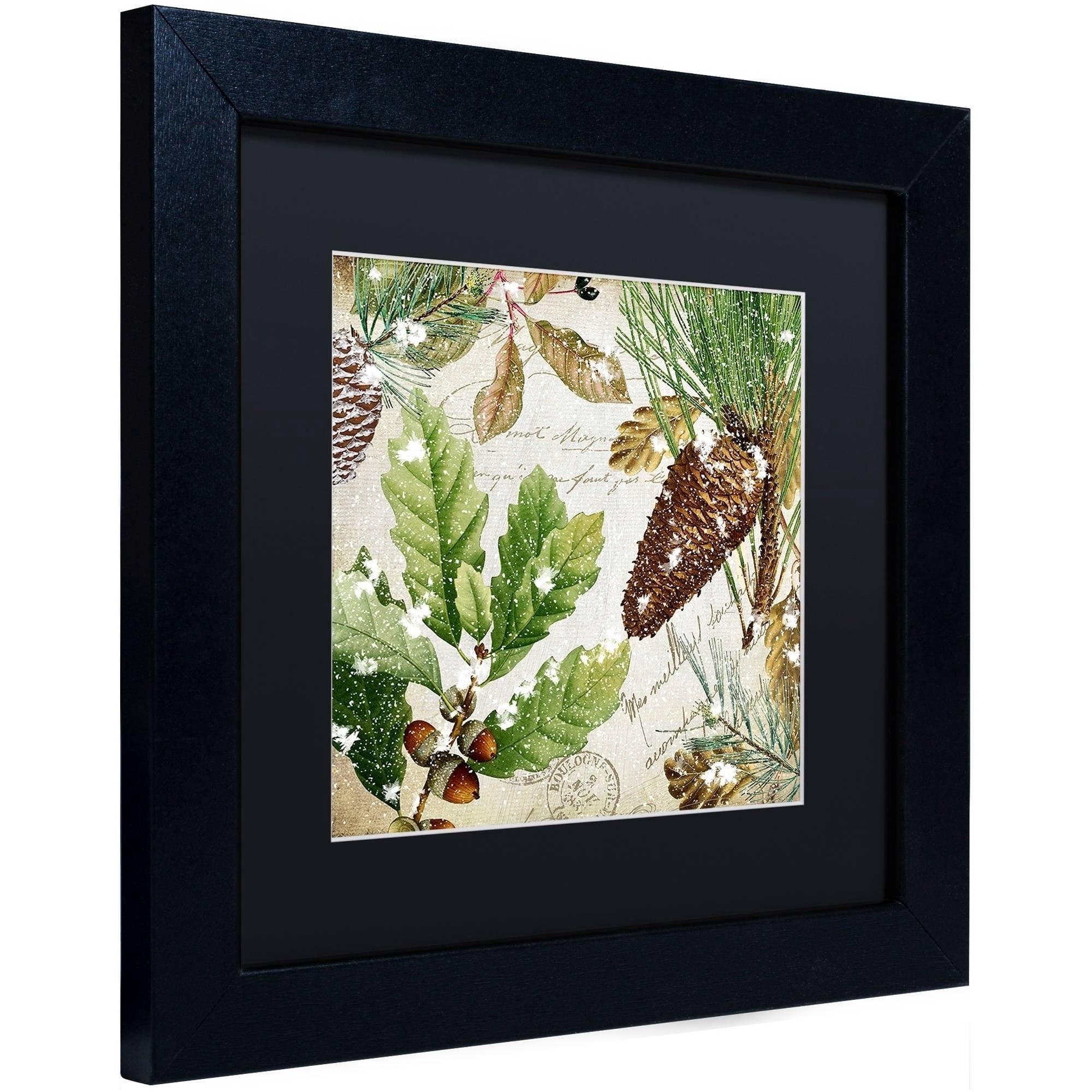 Trademark Fine Art "Snow Cones II" Canvas Art by Color Bakery Black Matte, Black Frame