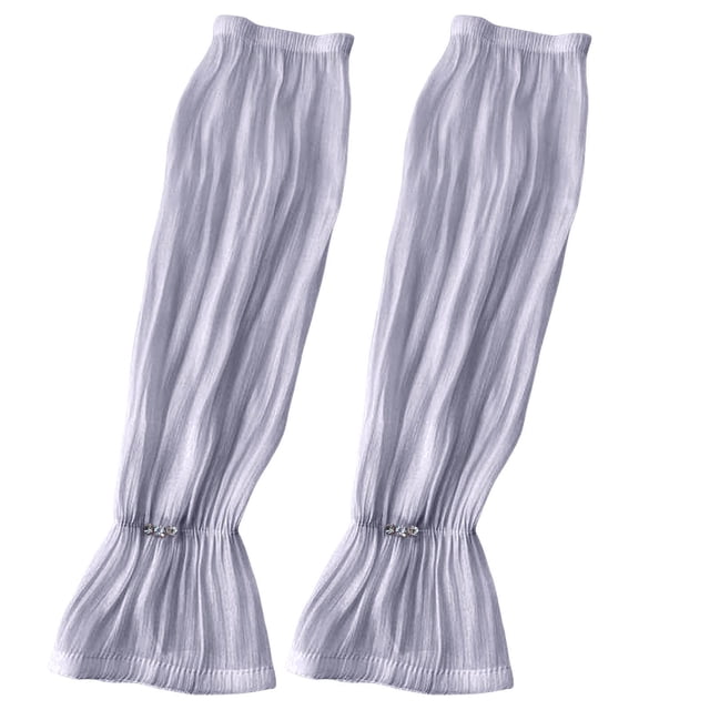 Ladies Lace Arm Cover - Ice Silk Material, Breathable & Stretchy, 99% UV Protection, Cool Feeling for Spring & Summer
