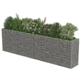 thumbnail image 2 of vidaXL Gabion Lit Surélevé Acier Galvanisé 360x50x100 cm, 2 of 5