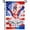 Freedom Wings Flamingo, variant on God Bless America 4th of July Garden Flag 12x18 Inch Burlap Double Sided Flamingo Bow Tie Flag Yard Patriotic Independence Day Memorial Day Yard Flags for Farm Outdoor Decorative Outside