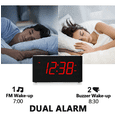 thumbnail image 3 of Reloj Digital Despertador Alarma Led Con Bocina Bluetooth Y Radio Xtellar negro, 3 of 4