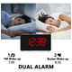 thumbnail image 3 of Reloj Digital Despertador Alarma Led Con Bocina Bluetooth Y Radio Xtellar negro, 3 of 4