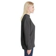 thumbnail image 3 of J America Ladies' Weekend Terry Mock Neck Crew J8428, 3 of 3