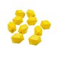 thumbnail image 5 of espaciadoras de madera duraderas para decoración, de madera pulidas irregulares modernas para adornos de fiesta, decoración del hogar, Amarillo, 5 of 9