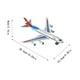 thumbnail image 3 of Juego de aviones comerciales de juguete con cordón para tirar y jugar con los niños, 3 of 8