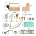 thumbnail image 1 of Wooden Kids Simulation Kitchen Toy Set Real Life Game Early Education Toy Ice Cream Machine Coffee Baby Educational Fun Toy Gift, 1 of 7