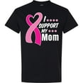 thumbnail image 3 of Inktastic Breast Cancer Awareness I Support My Mom with Pink Ribbon T-Shirt, 3 of 5