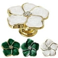 thumbnail image 4 of Enamel glaze Flower Handle Door Knobs Cabinet Drawer Handle, 4 of 6