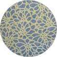 thumbnail image 2 of Addison Rugs Mayfield Premium Machine Washable Transitional Lattice Navy Round Rug, 8' x 8', 2 of 5