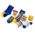 thumbnail image 3 of Calcetines de dibujos animados de Pokémon para niño y niña, medias de Pikachu, regalo Kawaii, ropa suave, 5 pares, 3 of 5