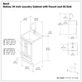 thumbnail image 4 of Simpli Home Reed All-In-One 24-inch Laundry Utility Sink and Cabinet, 4 of 11