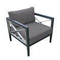 thumbnail image 4 of Sonoma Outdoor 4 piece Set in Dark Grey Finish and Taupe Cushions, 4 of 7