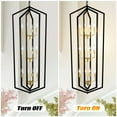 thumbnail image 3 of ACE-LIGHTS,12-Light Farmhouse Ceiling Hanging Light(Bulbs Not Included),Vintage Cage Light Fixture,Height Adjustable Chandeliers for Dining Room,Living Room,Hallway,Foyer,Entryway(Golden), 3 of 11