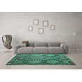 thumbnail image 3 of Ahgly Company Indoor Rectangle Southwestern Turquoise Blue Country Area Rugs, 2' x 4', 3 of 4