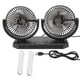thumbnail image 2 of Ventilador Eléctrico De Doble Cabezal, Carga USB, Viento Fuerte, Ventilador De Refrigeración Para Coche, Motor Silencioso Sin Escobillas Giratorio De 360 ​​​​grados Con, 2 of 7