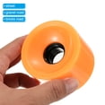 thumbnail image 4 of Uxcell 70mm 78A Soft Cruiser Wheels Street Wheels Skateboard Wheel Replacement PU Orange 4 Pack, 4 of 5
