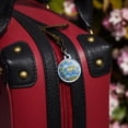 thumbnail image 2 of Animals of the World Continents Atlas Globe Pattern Jacket Handbag Purse Luggage Backpack Zipper Pull Charm, 2 of 5