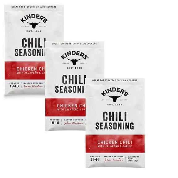 Kinder's Chicken Chili Seasoning 1.1 Oz (Pack of 3)