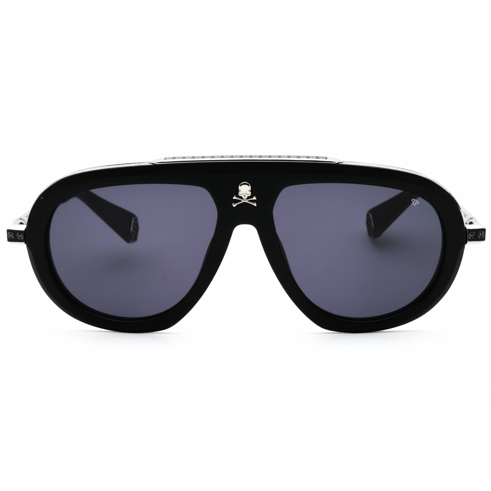Philipp Plein SPP151W 0703 Men's Smoke Lens Full Rim Sunglasses
