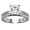 Platinum, variant on Houston Diamond District 2 Carat LAB GROWN DIAMOND Classic Channel Set Princess Cut Diamond Engagement Ring (G-H Color VS2-SI1 Clarity 1.5 Ct Center) 14K White Gold Size-5