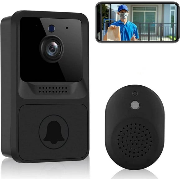 Smart Doorbell Camera Wireless with Chime, WiFi Video Doorbell for Home,Indoor,Outdoor,Surveillance, 2-Way Audio, Night Vision, Cloud Storage, Photo Capture