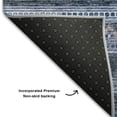 thumbnail image 3 of Addison Rugs Mayfield Washable Transitional Southwest Navy Rectangle Rug, 10' x 14', 3 of 6