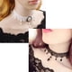 thumbnail image 3 of Gargantilla De Borlas De Cristal Multicapa Gótica, Collar De Gargantilla De Encaje Negro, Cadena De Clavícula De Encaje Vintage Methold AP006279-01, 3 of 5